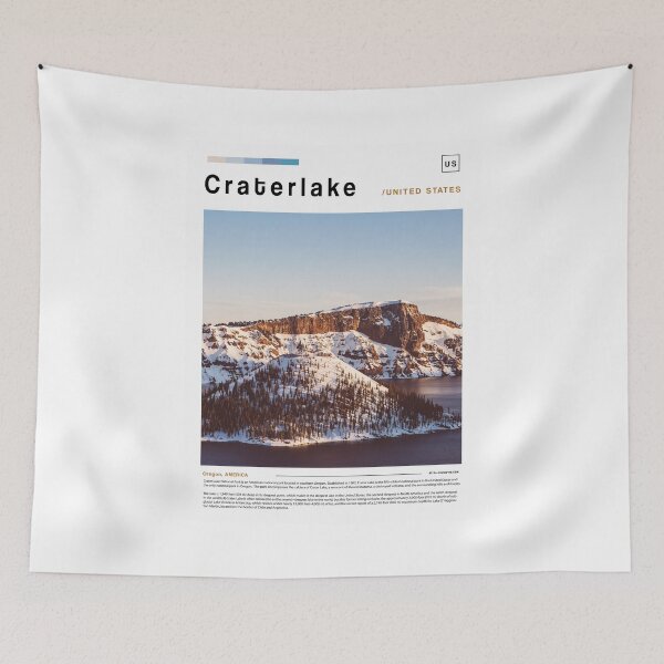 Item preview, Craterlake poster landscape designed and sold by paulrommer.