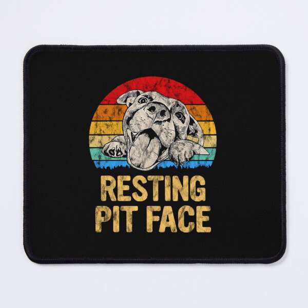Item preview, Pitbull Resting Pit Face - Funny Pitbull Lovers designed and sold by queredfop.