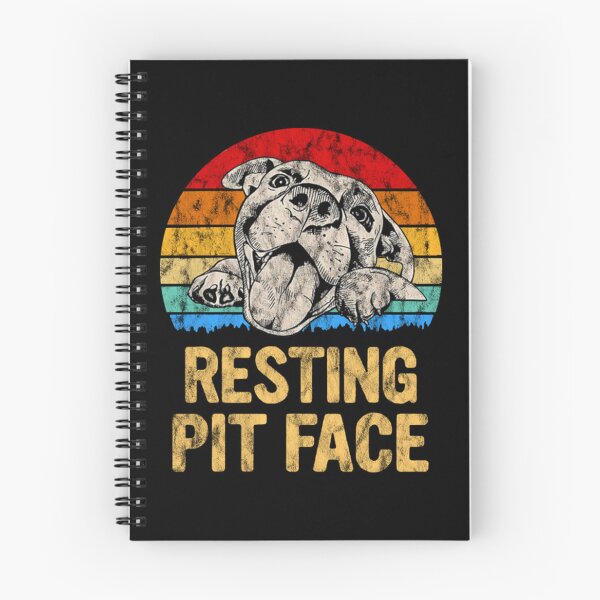 Item preview, Pitbull Resting Pit Face - Funny Pitbull Lovers designed and sold by queredfop.