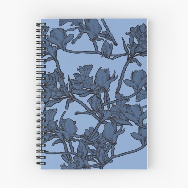 Item preview, Blue pattern flowers designed and sold by Anja Steiner.
