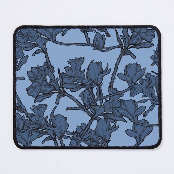 Item preview, Blue pattern flowers designed and sold by Anja Steiner.