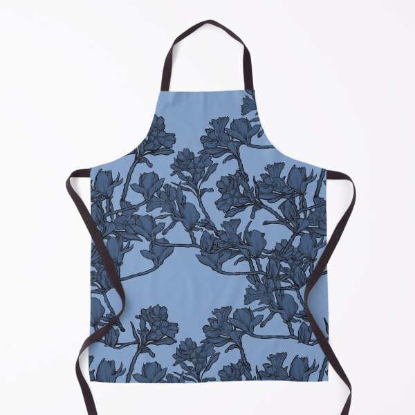 Item preview, Blue pattern flowers designed and sold by Anja Steiner.
