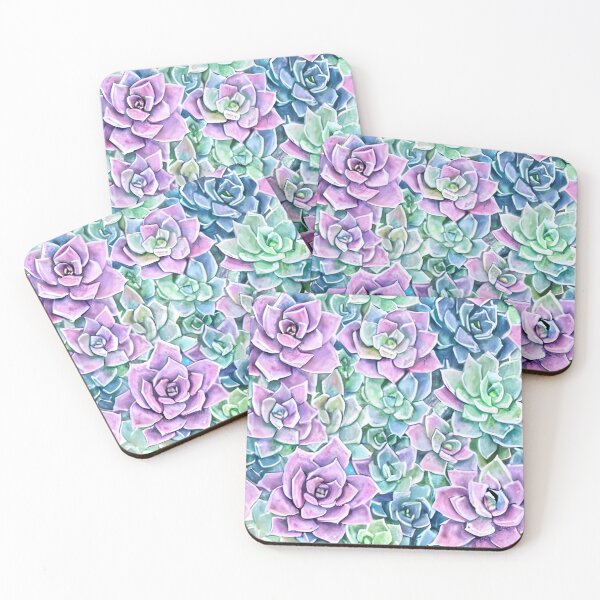 Item preview, Beautiful Pastel Succulents designed and sold by WallabyJelly.