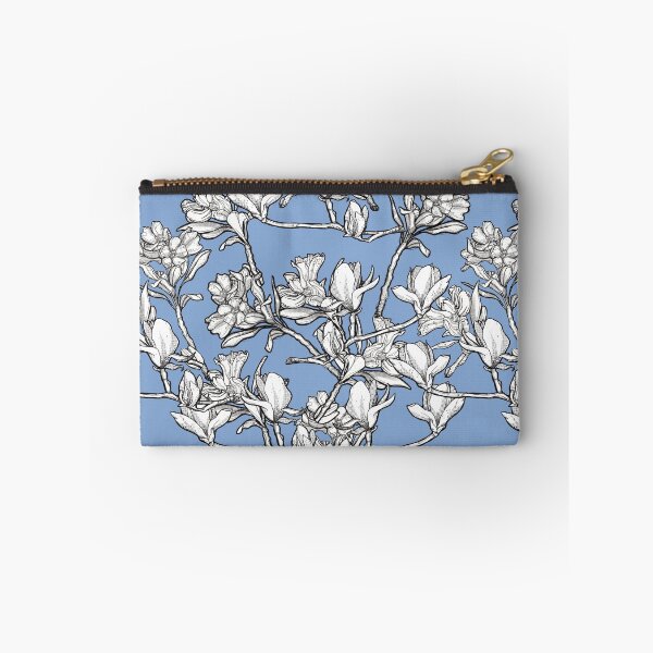 Item preview, Blue White Pattern Flowers designed and sold by Anja Steiner.