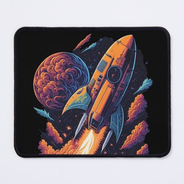 Item preview, Lost in Galaxy - Awe-Inspiring Rocket Launch Artwork designed and sold by LivingItFunky.