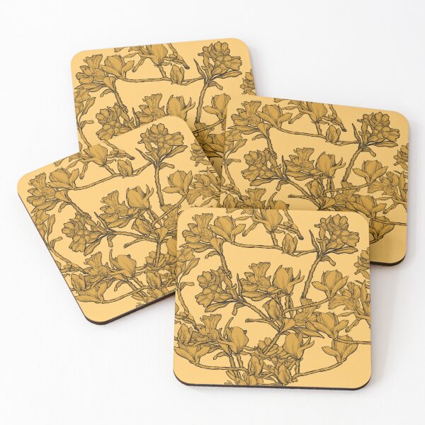 Item preview, Yellow pattern flowers designed and sold by Anja Steiner.