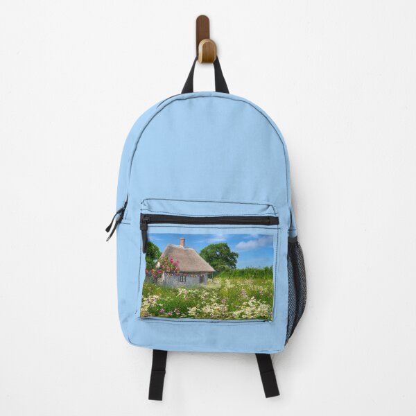 Item preview, English Thatched Cottage and Wildflower Meadow designed and sold by Alisonchambers2.