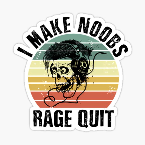 Rage Quit Sticker - heartsandcotrollers – Swag Junkies