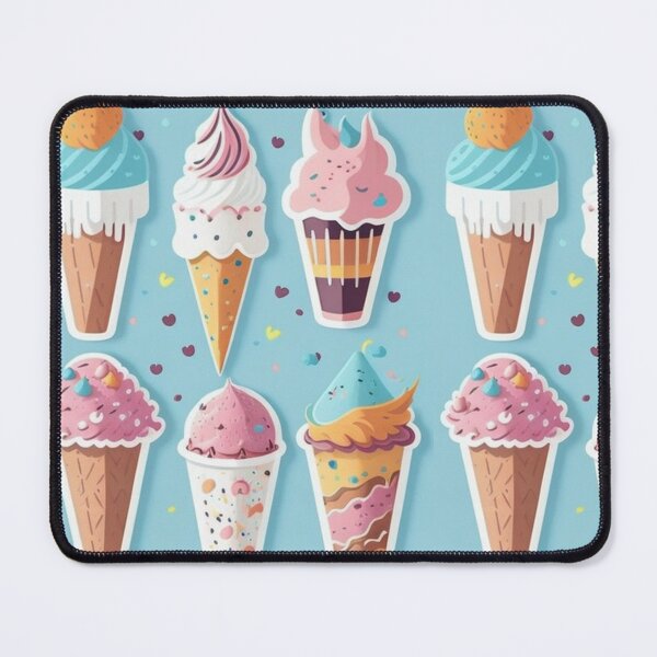Item preview, Cartoon Ice Creams - Whimsical and Delightful designed and sold by LivingItFunky.