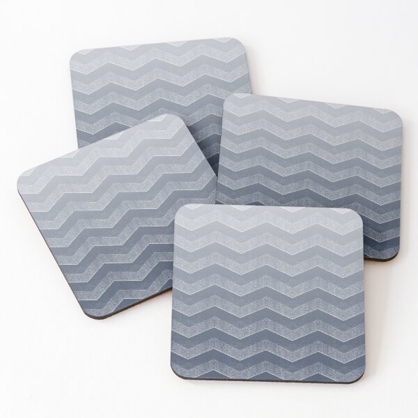 Item preview, Dark Sargasso Blue Chevron Ombre designed and sold by coverinlove.