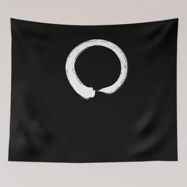 Item preview, Enso Calligraphy White on Black  	 designed and sold by nfpcwutglqv51.