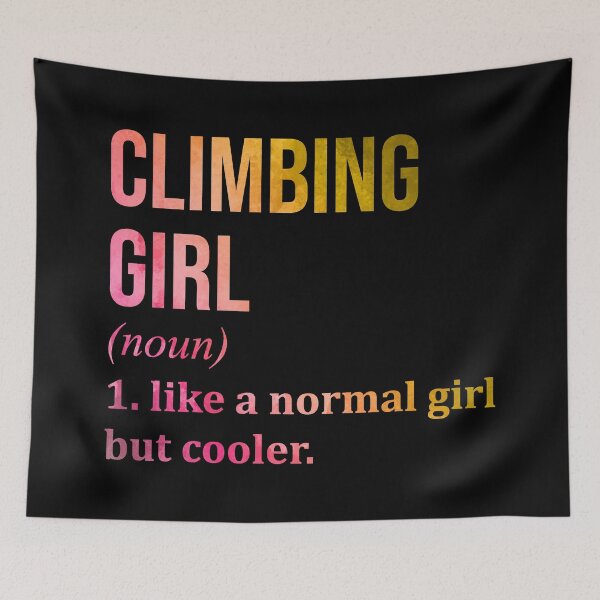 Item preview, Climbing Girl Definition in Watercolor designed and sold by XCIV.