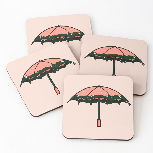 Item preview, Peach butterfly umbrella designed and sold by Lady  Vixtah.