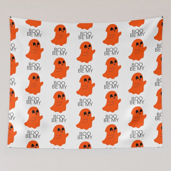Item preview, BE MY BOO SPOOKY CUTE GHOST ORANGE VARIANT  designed and sold by ValeriaRock.
