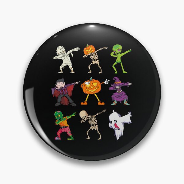 Item preview, Dabbing Halloween Pumpkin Vampire Witch Skeleton Zombie Ghost Alien Mummy designed and sold by ValeriaRock.