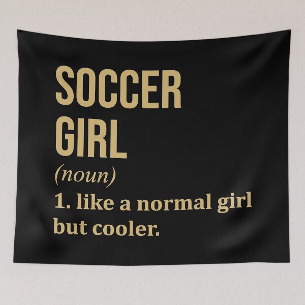 Item preview, Soccer Girl Definition in Gold designed and sold by XCIV.