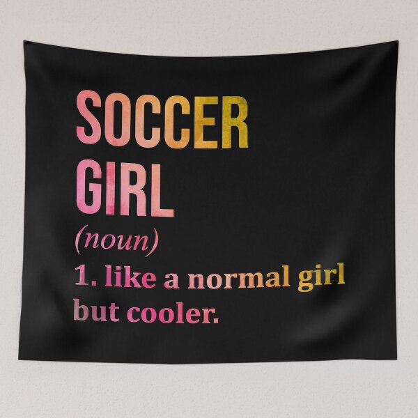 Item preview, Soccer Girl Definition in Watercolor designed and sold by XCIV.