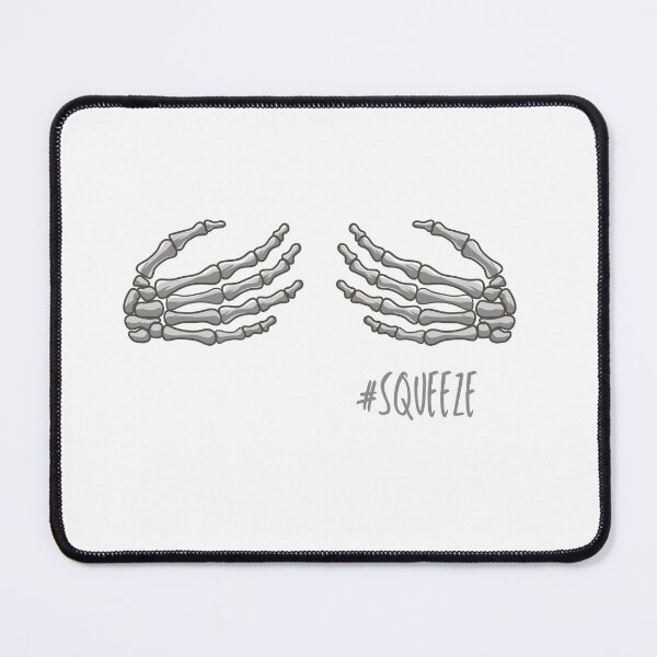 Item preview, squeeze funny illustration skeleton hands  designed and sold by DeluxBee.