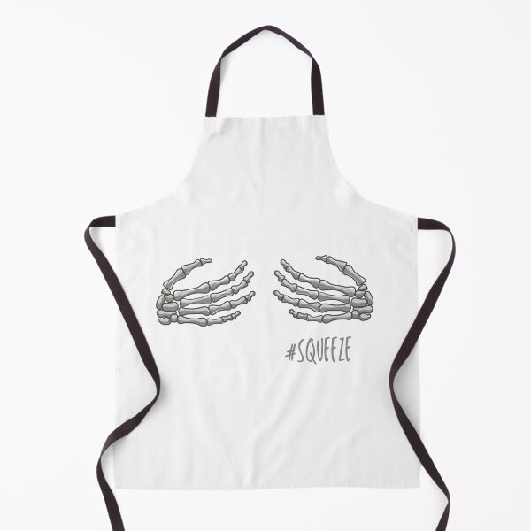Item preview, squeeze funny illustration skeleton hands designed and sold by DeluxBee.