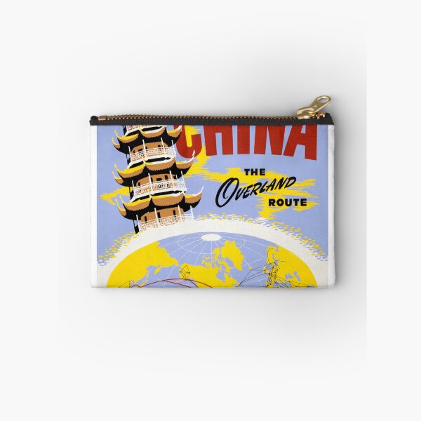Item preview, STK502147A-Vintage travel poster for China and Northwest Orient Airlines. designed and sold by StocktrekImages.
