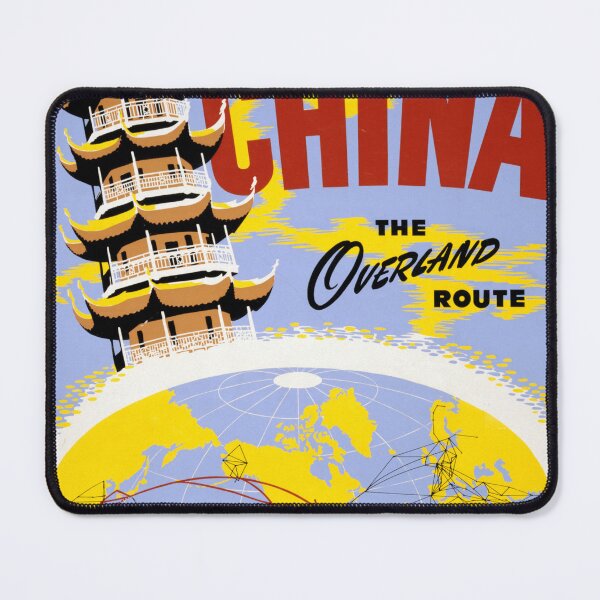 Item preview, STK502147A-Vintage travel poster for China and Northwest Orient Airlines. designed and sold by StocktrekImages.