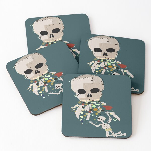 Item preview, Our Flag Means Death Vomiting Skull On Skeleton Flag designed and sold by RosarioWong.