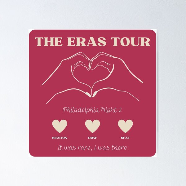 Item preview, Eras Tour commemorative - Philadelphia Night 2 designed and sold by croissanwitch.