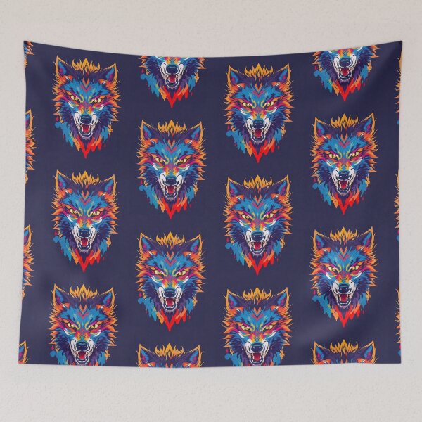 Item preview, Halloween Scary Wolf Head - Wild Animals designed and sold by Ridiculam Toga.