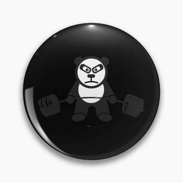 Item preview, Cute Panda Bear Weightlifting - Deadlift   	 designed and sold by ezeomabrenkeb.