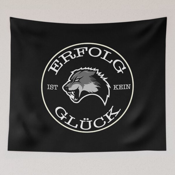 Item preview, Erfolg ist kein Glück Kontra Wolf Design Motivation Sport Rap Musik designed and sold by nfpcwutglqv51.