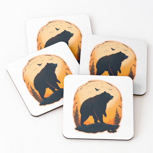 Item preview, Bear Night Dawn Orange Forest designed and sold by Chemikal1993.