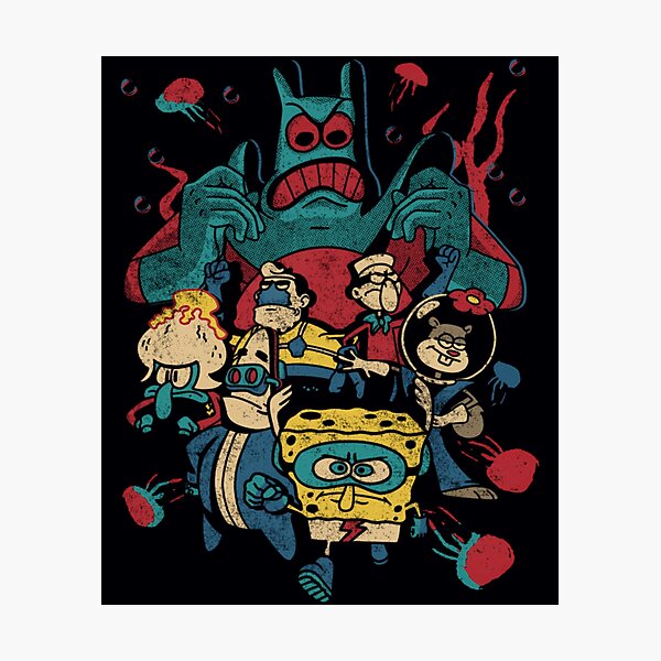 Item preview, SpongeBob SquarePants Retro Superhero Group 	  	 designed and sold by geywvcxzto37.