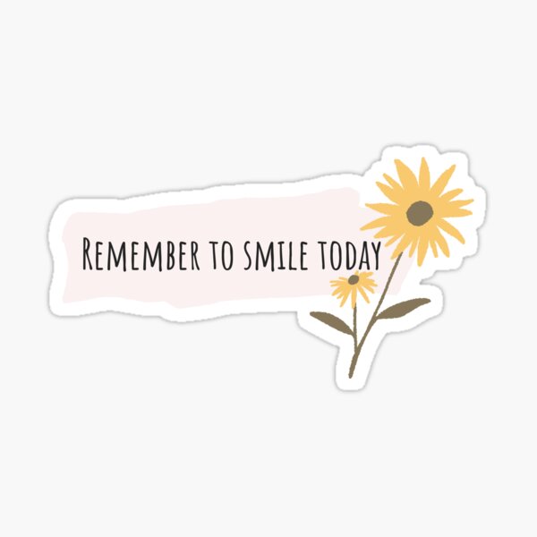 Aperçu de l'œuvre n'oubliez pas de sourire aujourd'hui - citation inspirante créée et vendue par TNwandesignart.