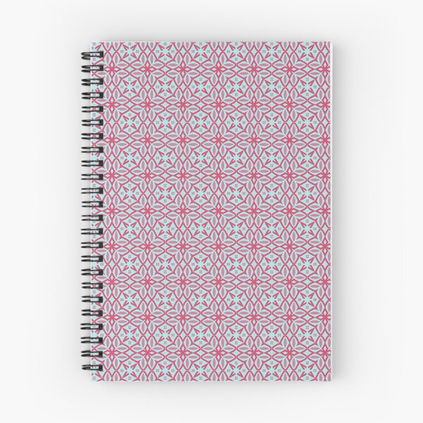 Item preview, geometric floral - Blue and pink designed and sold by itsggdesigns.