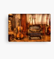 The Violin and the Accordian Canvas Print