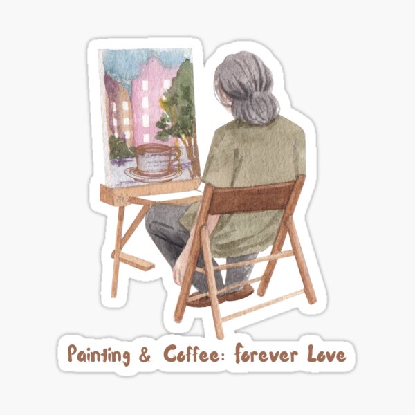 Item preview, Painting and Coffee: Forever Love designed and sold by ISG Designs.