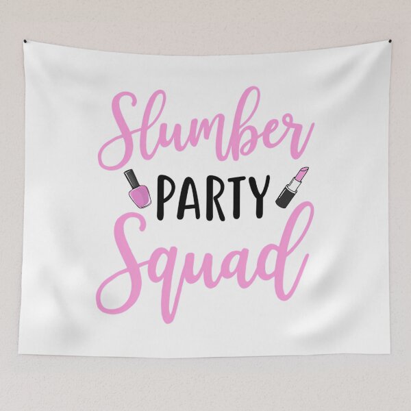 Item preview, Funny Slumber Party Squad Sleepover Pajama Nails And Makeup designed and sold by GarmentAmira.