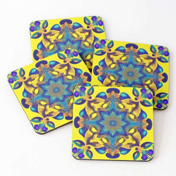 Item preview, Boho chic in yellow and blue  designed and sold by Roxburylane.