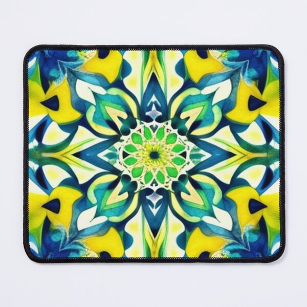Item preview, Boho watercolor yellow blue designed and sold by Roxburylane.
