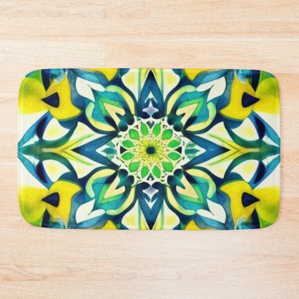 Item preview, Boho watercolor yellow blue  designed and sold by Roxburylane.