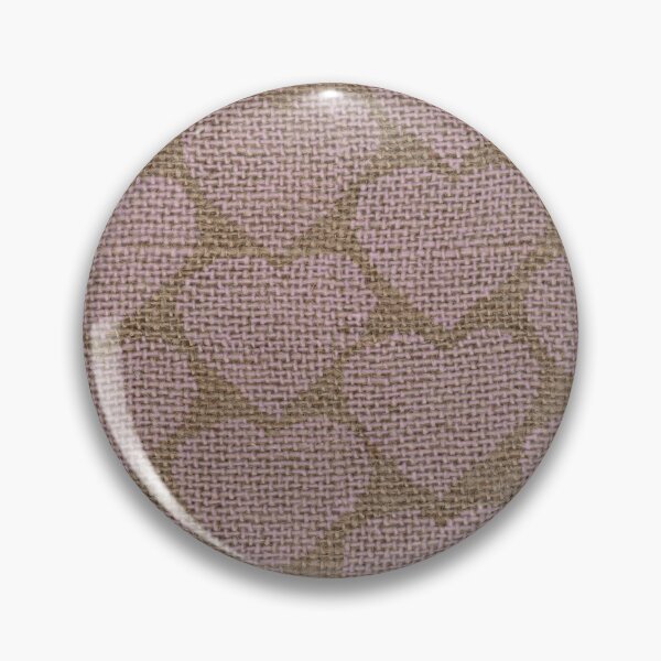 Item preview, Pink Hearts on Hessian designed and sold by Jaana Day.
