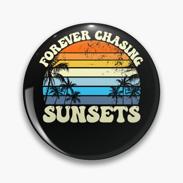 Item preview, Forever Chasing Sunsets Retro Beach Sunset Summer Vacation Gear designed and sold by DynamicDesign.