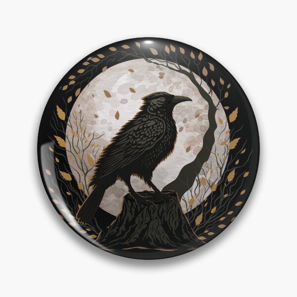 Item preview, Crow Bird Witchcraft Occult Mystical Black Raven designed and sold by gogo-jr.