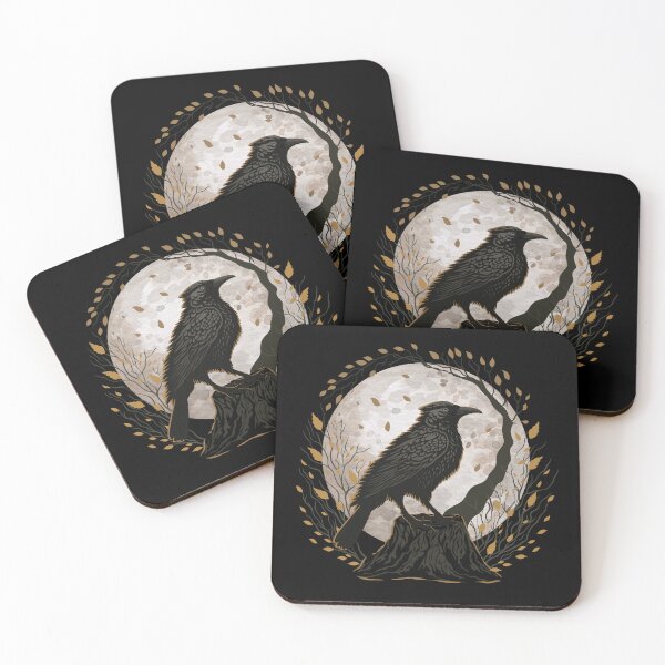 Item preview, Crow Bird Witchcraft Occult Mystical Black Raven designed and sold by gogo-jr.