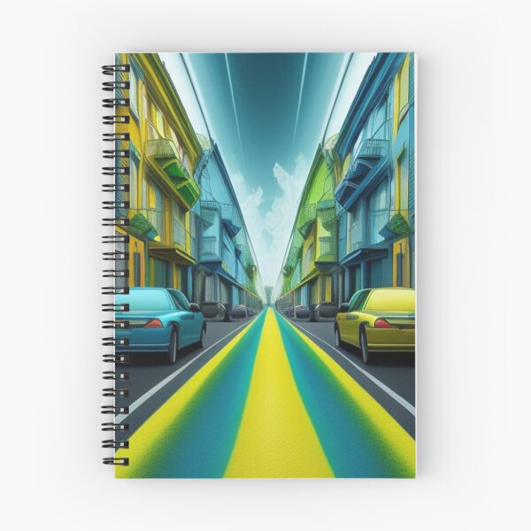 Item preview, The city in yellow and blue  designed and sold by Roxburylane.