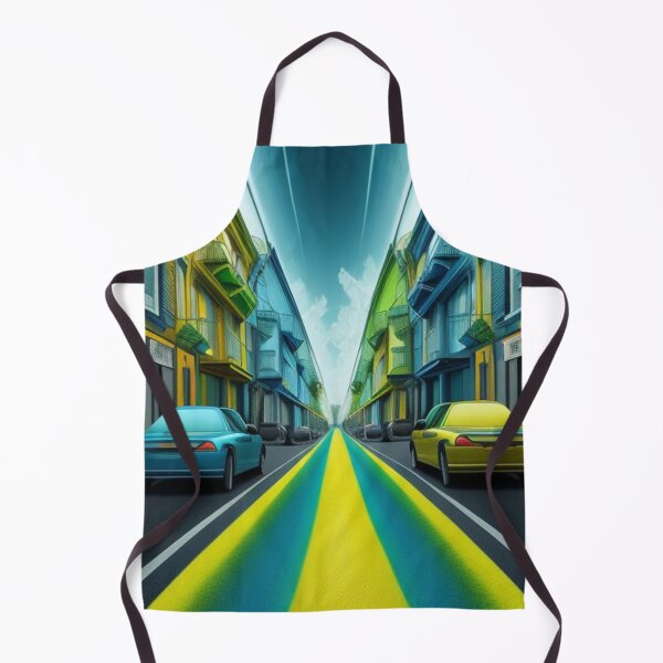 Item preview, The city in yellow and blue designed and sold by Roxburylane.