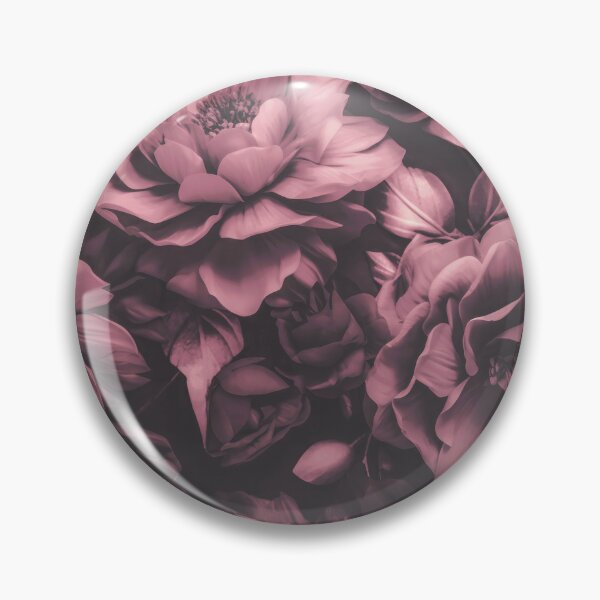 Artikelvorschau, Opulente Barockblumen, stimmungsvolle botanische Kunst, Mattrosa entworfen und verkauft von artsandsoul.