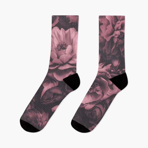 Item preview, Opulent Baroque Flowers Moody Botanical Art Matte Pink designed and sold by artsandsoul.