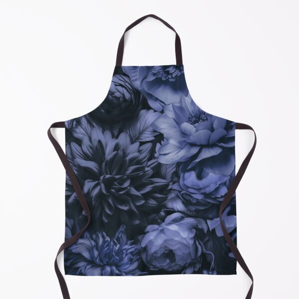Artikelvorschau, Opulente Barockblumen, stimmungsvolle botanische Kunst, Mitternachtsblau entworfen und verkauft von artsandsoul.