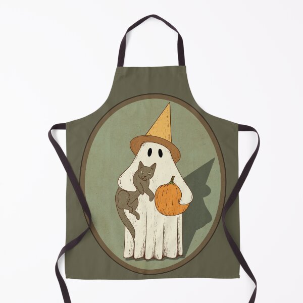 Item preview, Vintage Ghost with Cat Halloween Graphic designed and sold by gogo-jr.